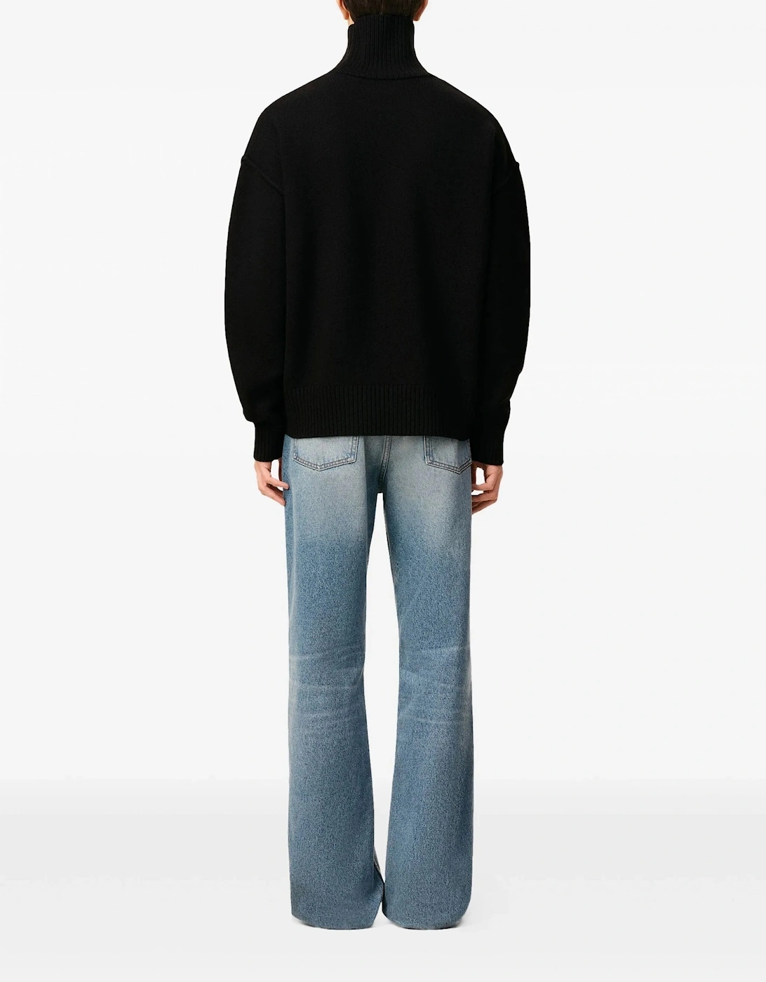 Ami De Coeur Funnel Neck Sweater Black