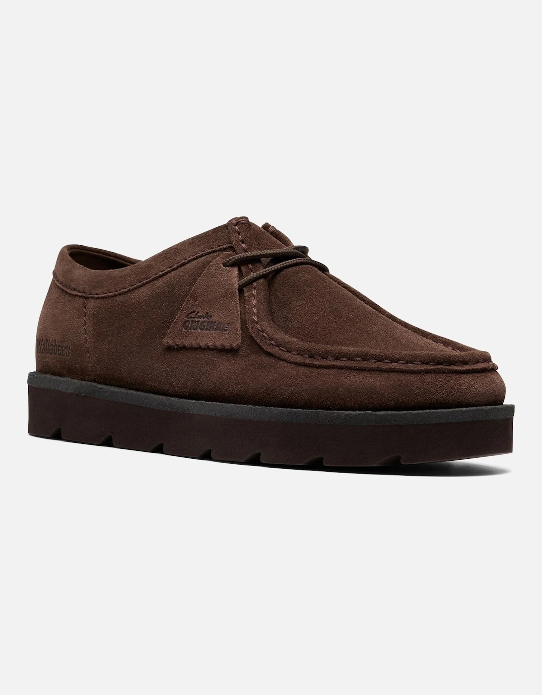 Originals Meare Wallabee Suede Men's Dark Brown Lace-Up Shoes, 7 of 6
