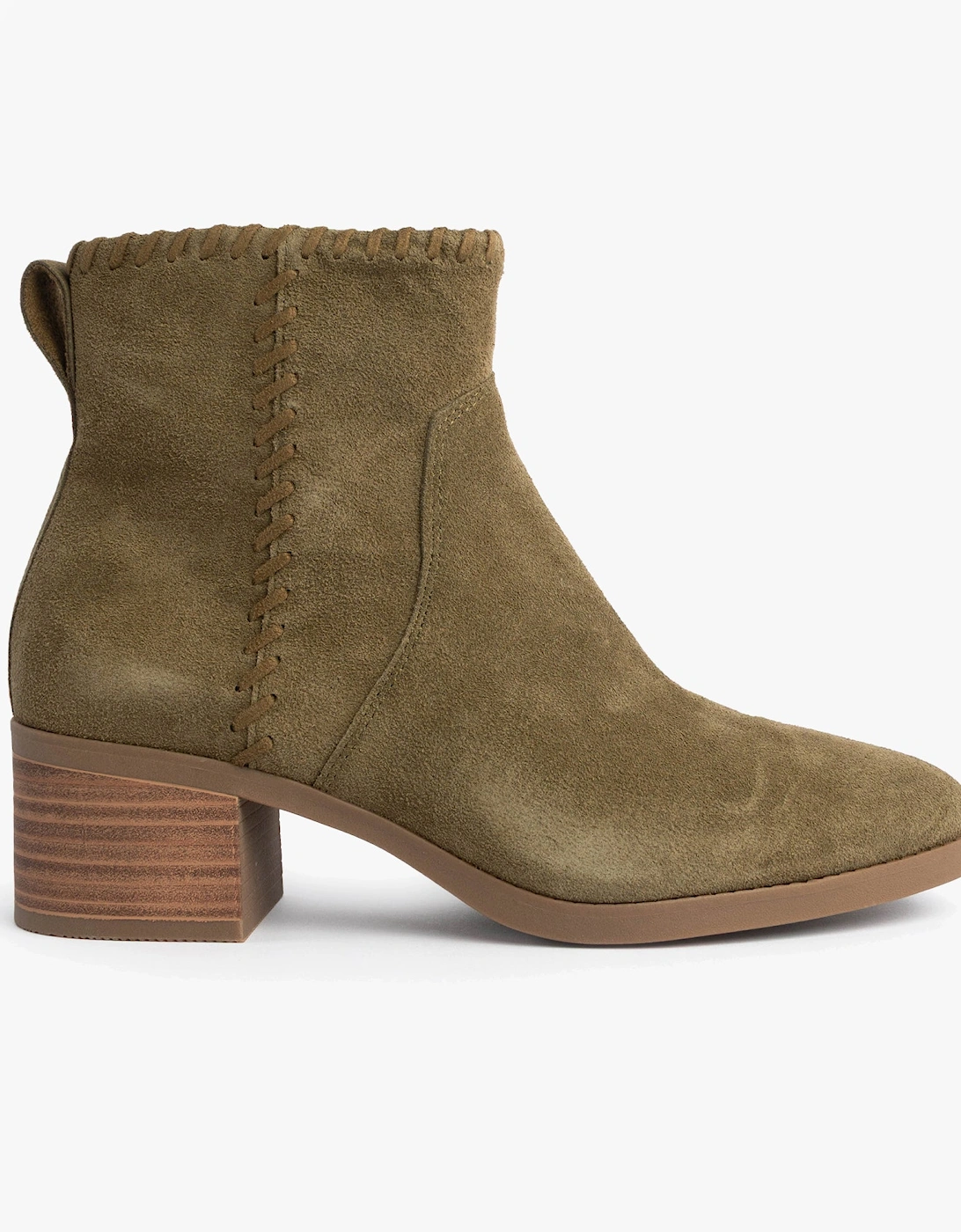 DELILAH Womens Ankle Boots Olive, 7 of 6