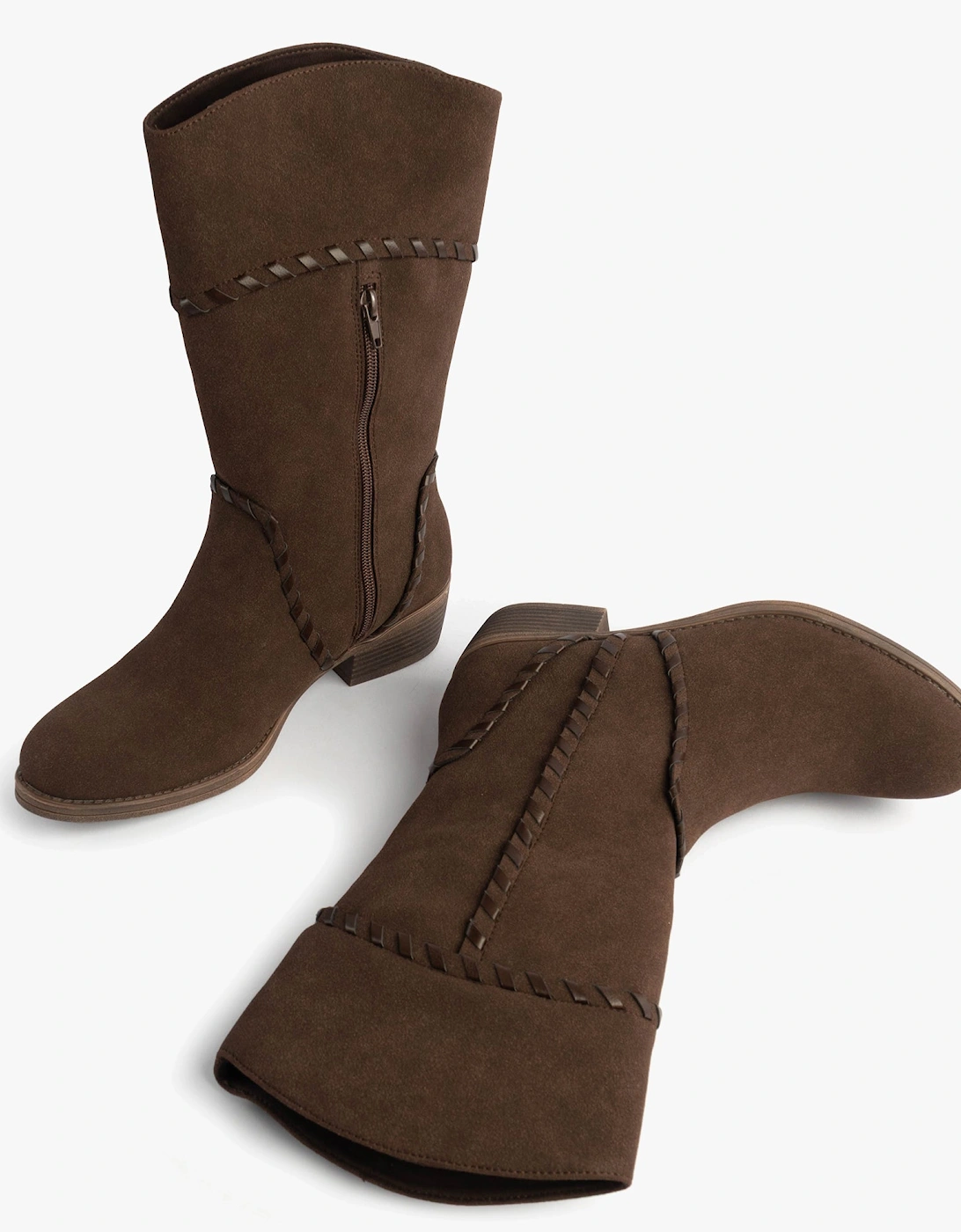 ROWDY Womens Boots Dark Brown