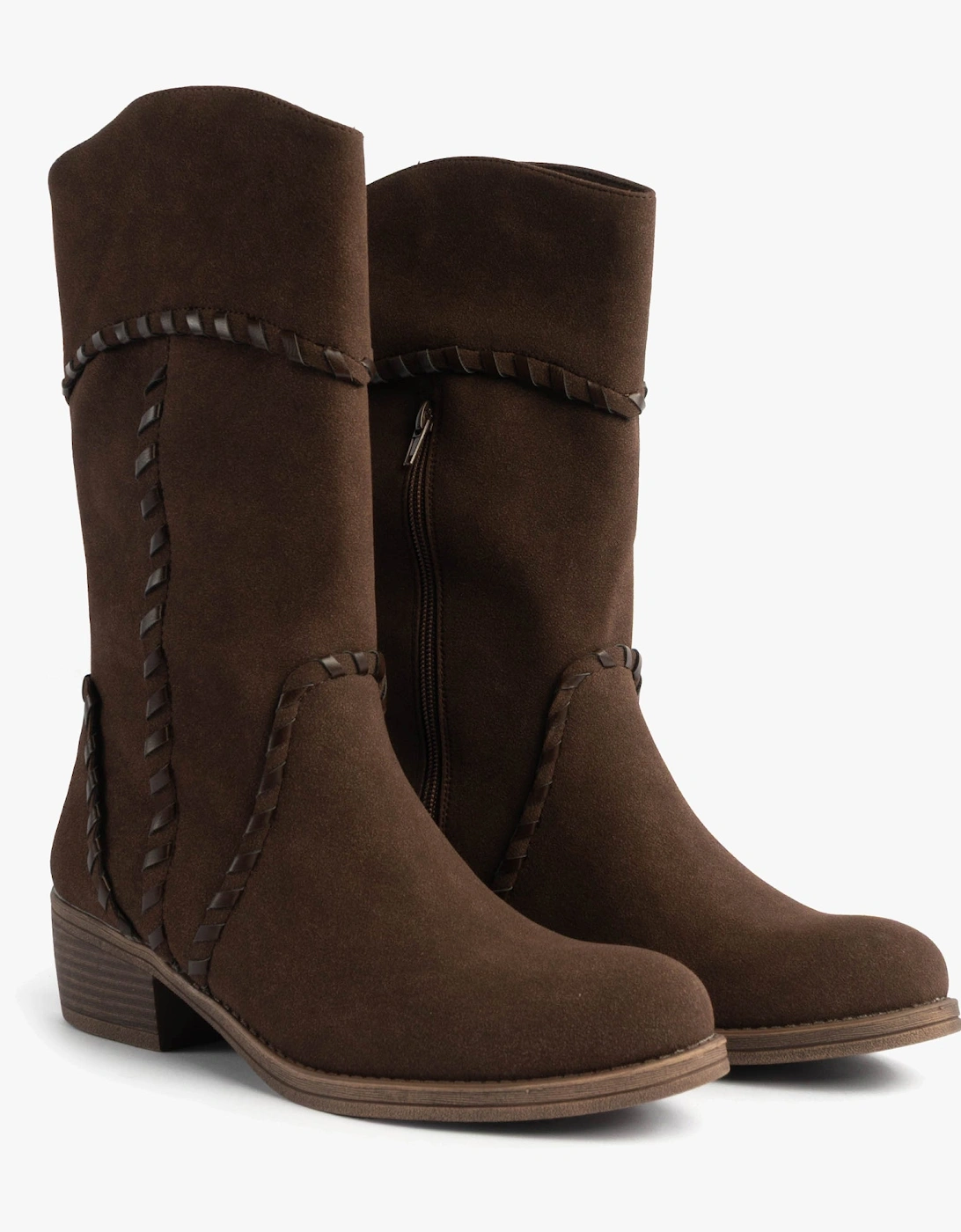 ROWDY Womens Boots Dark Brown