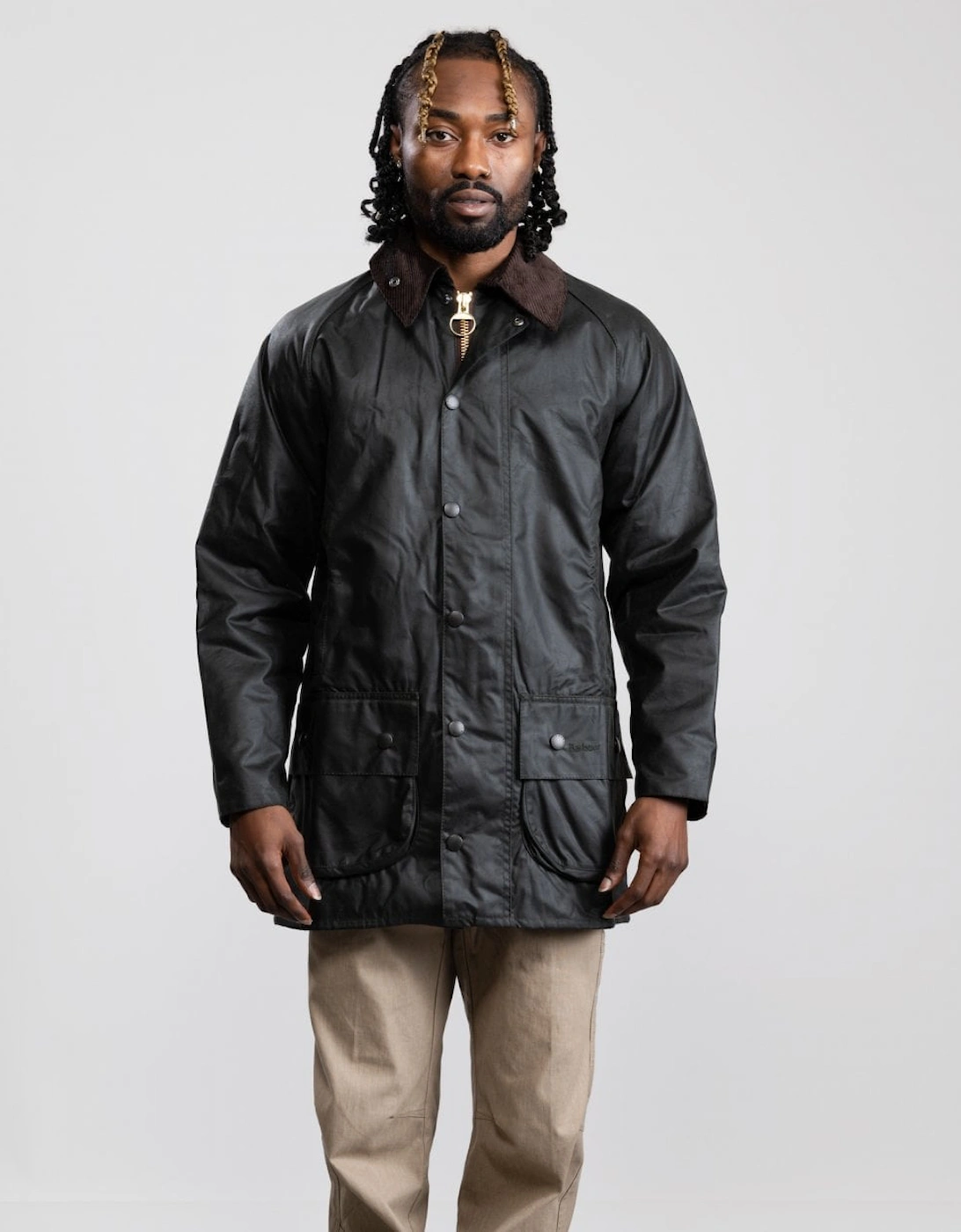 Beaufort Mens Wax Jacket - Sage