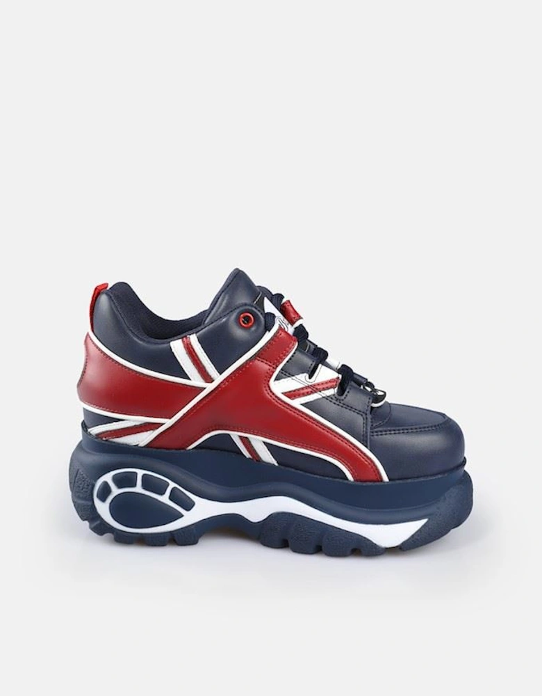 1339-14 Leather Women's Blue/Red Trainers