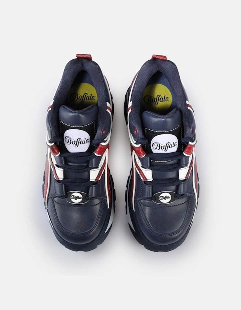 1339-14 Leather Women's Blue/Red Trainers