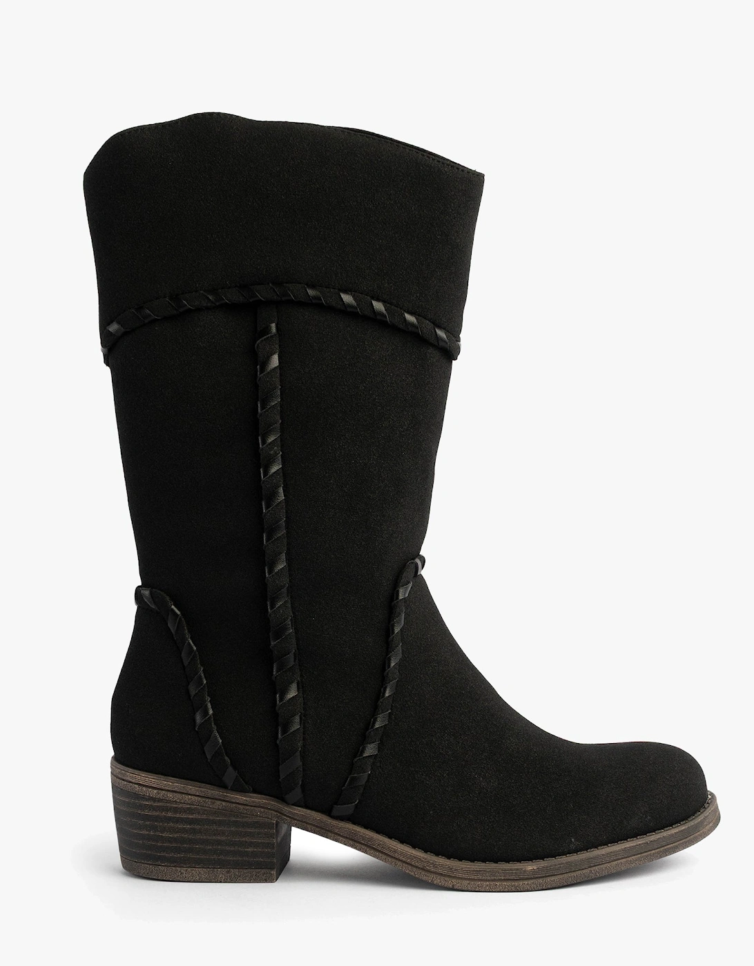 ROWDY Womens Boots Black, 7 of 6