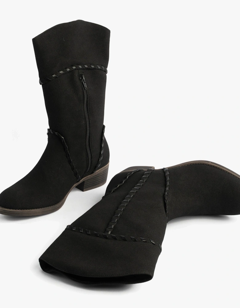 ROWDY Womens Boots Black