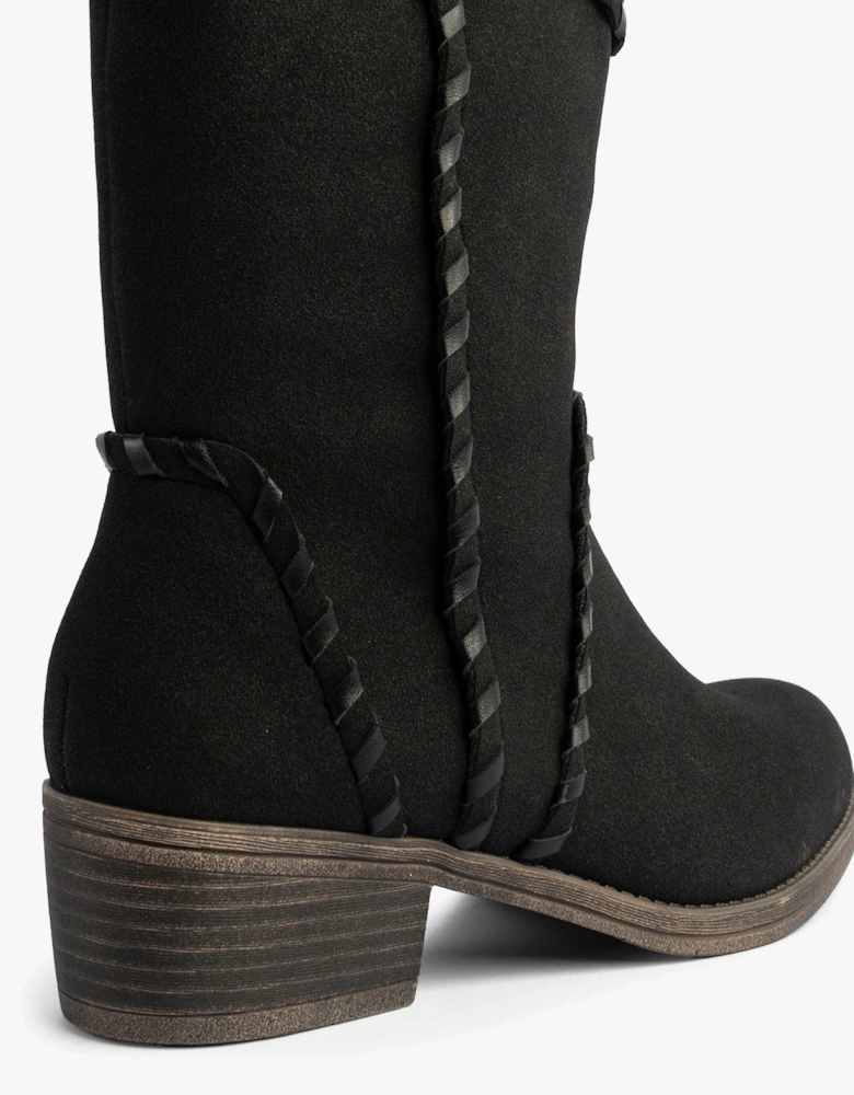 ROWDY Womens Boots Black