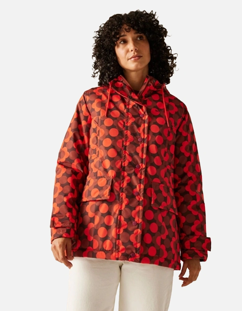 Womens/Ladies Orla Kiely Floral Mid Length Waterproof Jacket