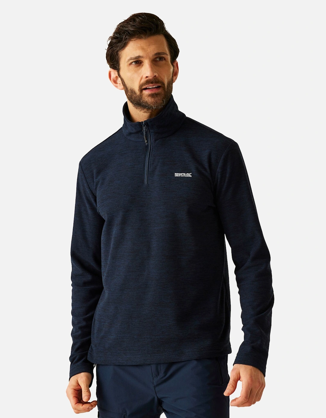 Mens Thompson Marl Half Zip Fleece Jacket