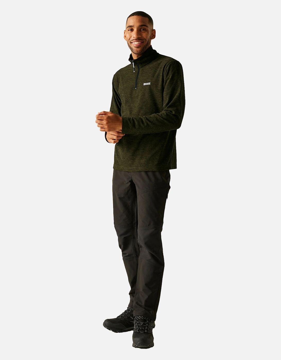 Mens Thompson Marl Half Zip Fleece Jacket