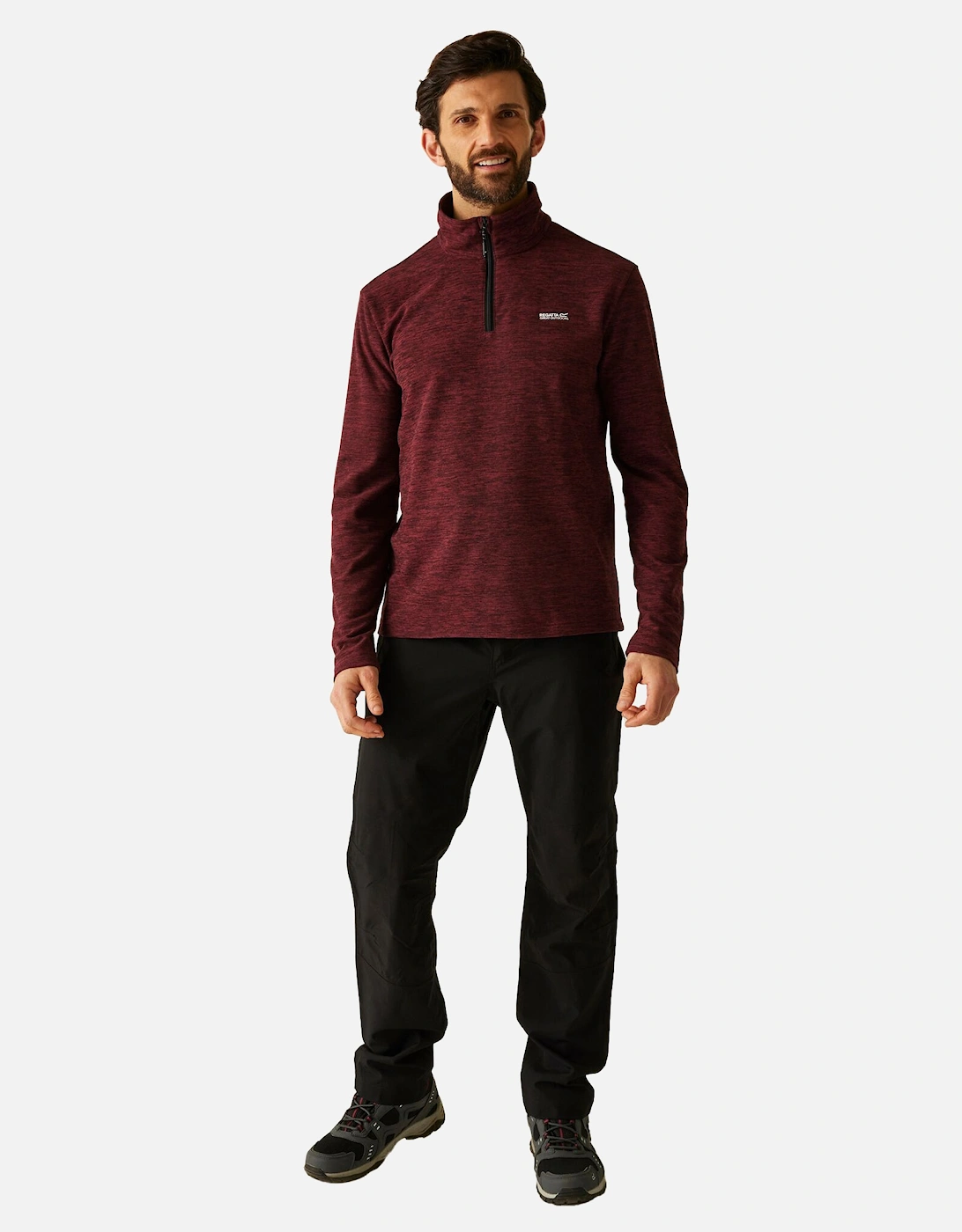 Mens Thompson Marl Half Zip Fleece Jacket