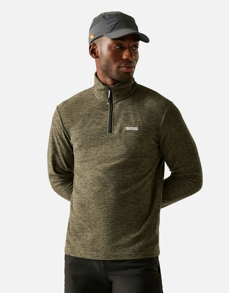 Mens Thompson Marl Half Zip Fleece Jacket