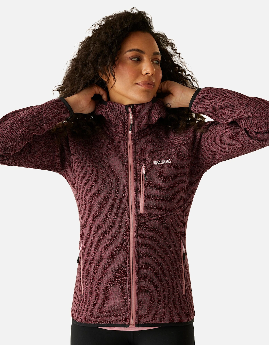 Womens/Ladies Newhill Hooded Fleece Jacket