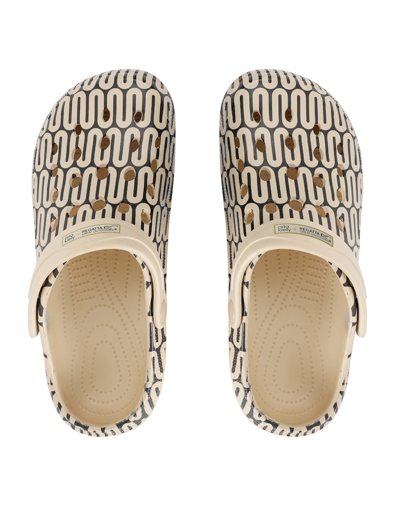 Womens/Ladies Orla Kiely Spinning Flower Clogs