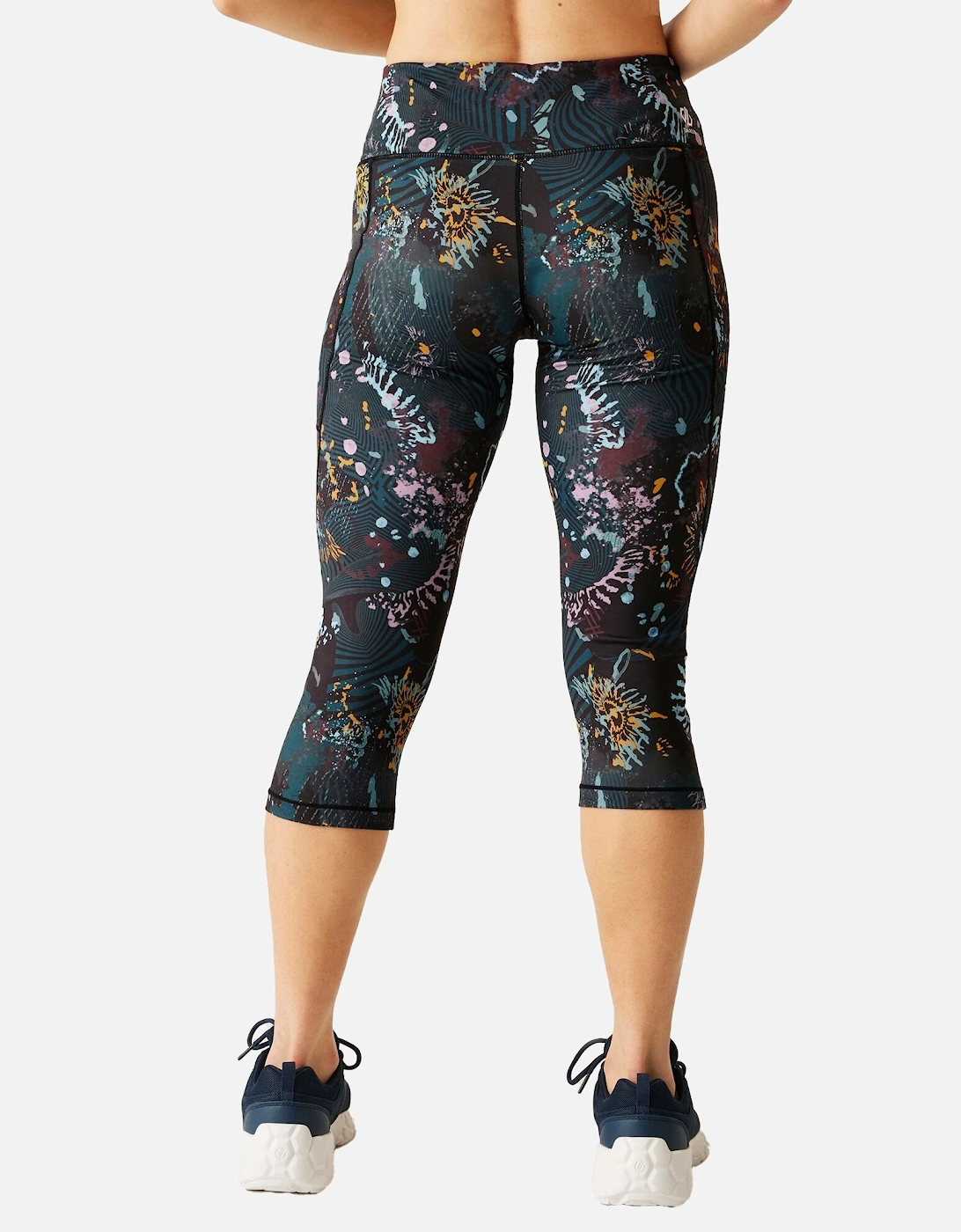 Womens/Ladies Energetic Print 3/4 Leggings