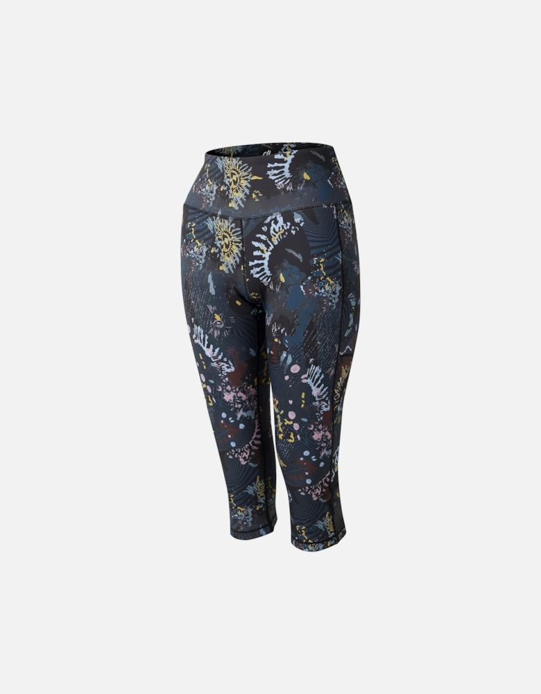 Womens/Ladies Energetic Print 3/4 Leggings