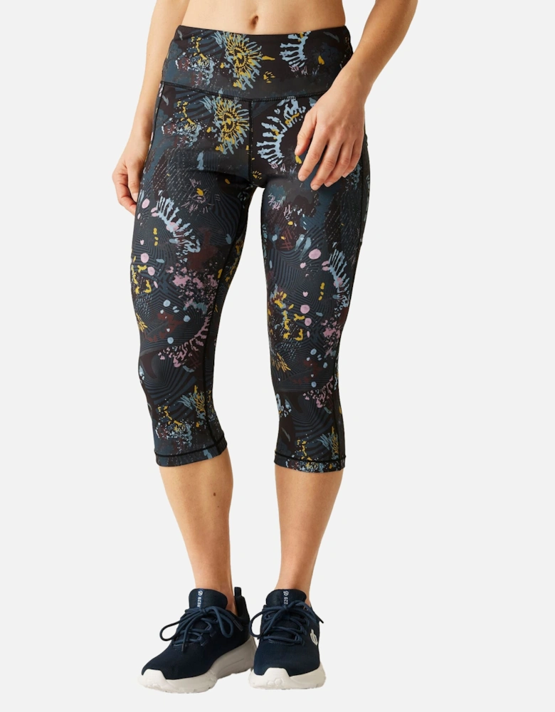 Womens/Ladies Energetic Print 3/4 Leggings
