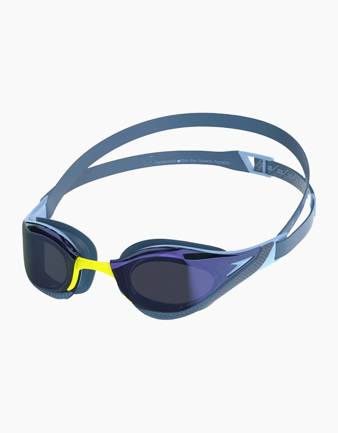 Speedo Unisex Blue Adult Fastskin Pure Focus Mirror Swimming Goggles - Size: One Size