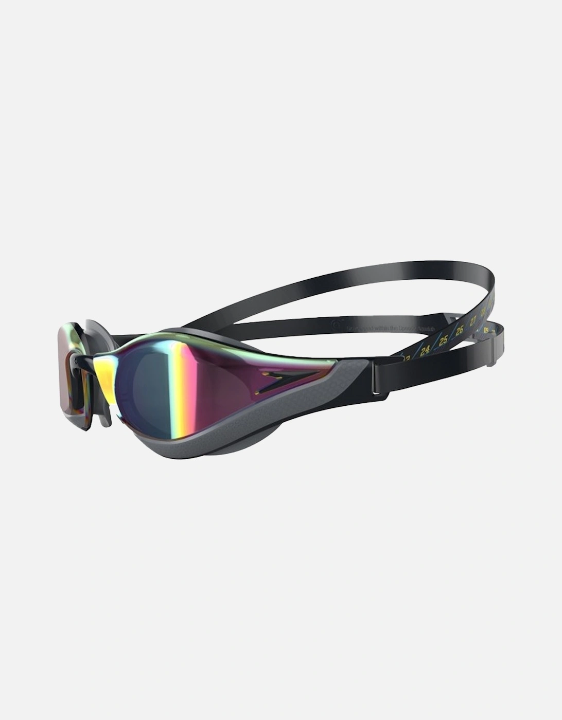 Speedo Unisex Black/Multi Adult Fastskin Pure Focus Mirror Swimming Goggles - Size: One Size