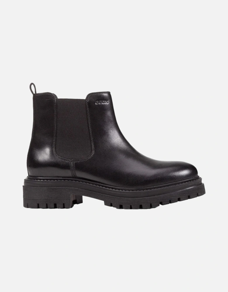 Womens/Ladies D Iridea B Leather Ankle Boots