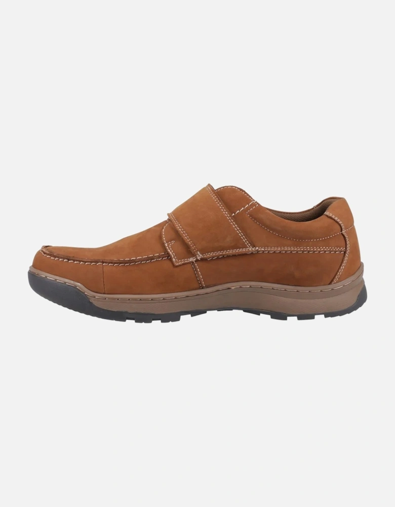 Mens Casper Leather Touch Fastening Casual Shoes