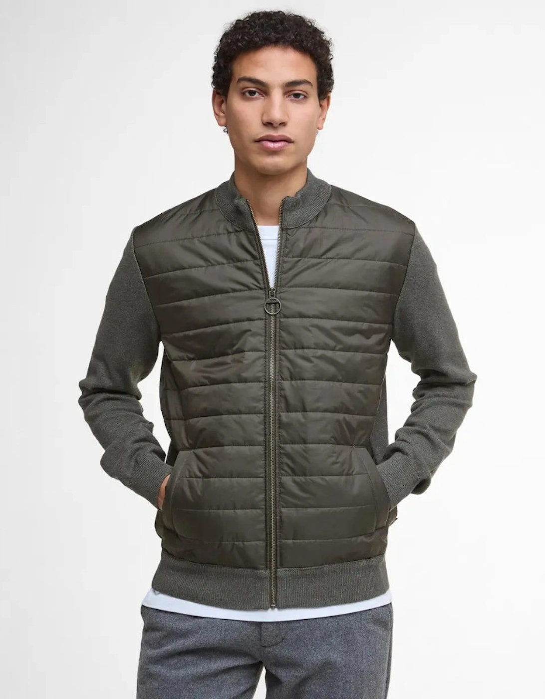 Ess Carn Zip Sweater OL51 Olive