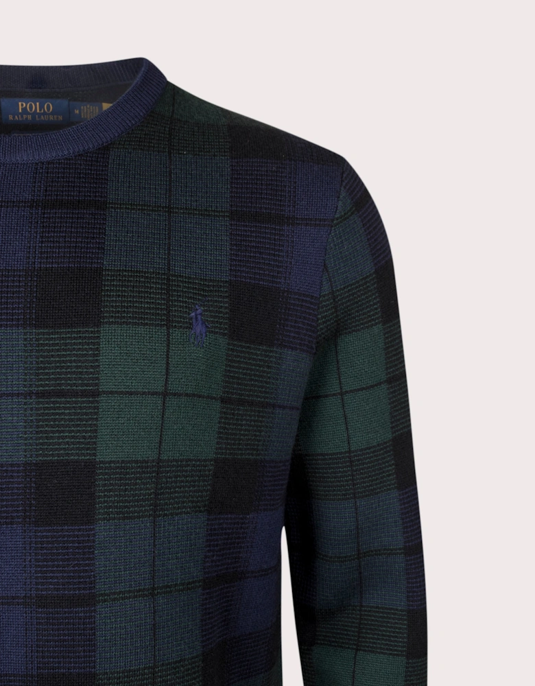 Plaid Wool Sweatshirt