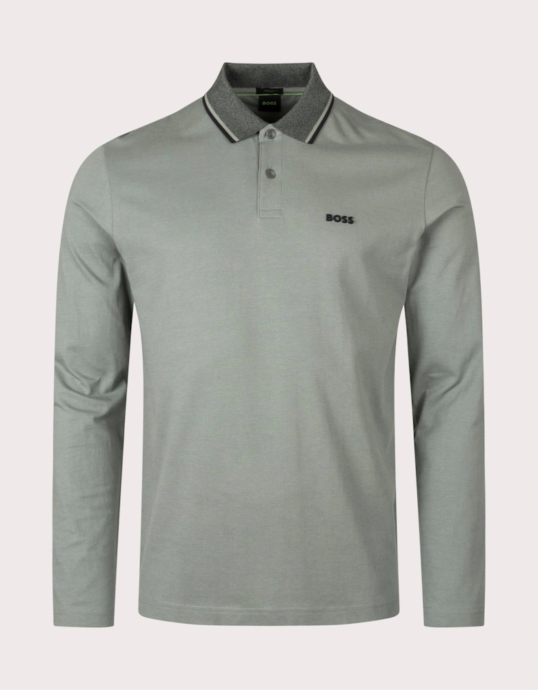 Long Sleeve League Plisy Polo Shirt