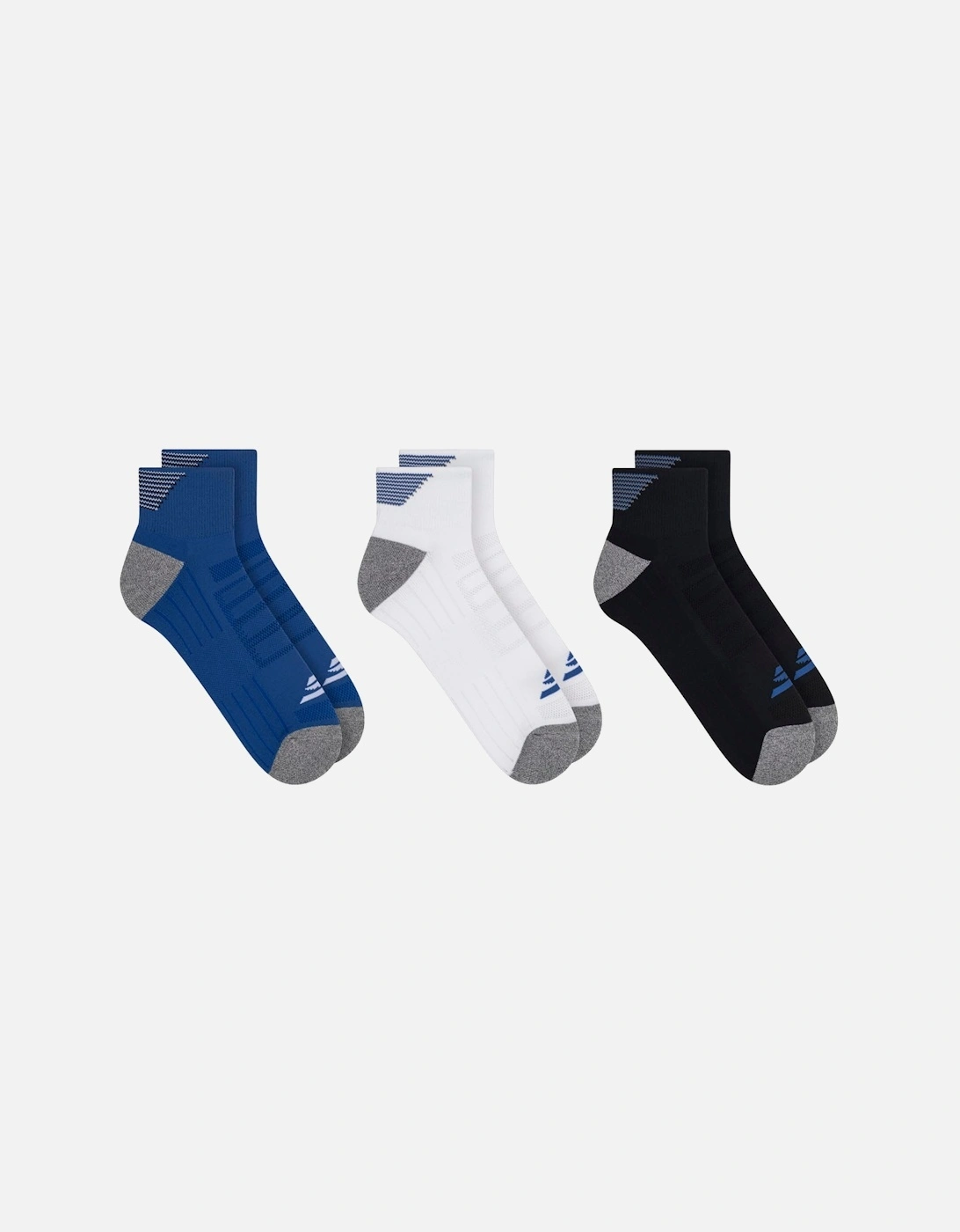 3 Pack of Quarter Crew Socks
