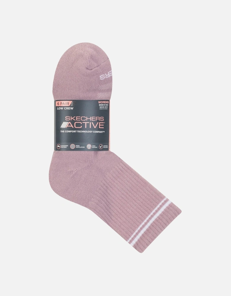 6 Pack of Low Crew Socks