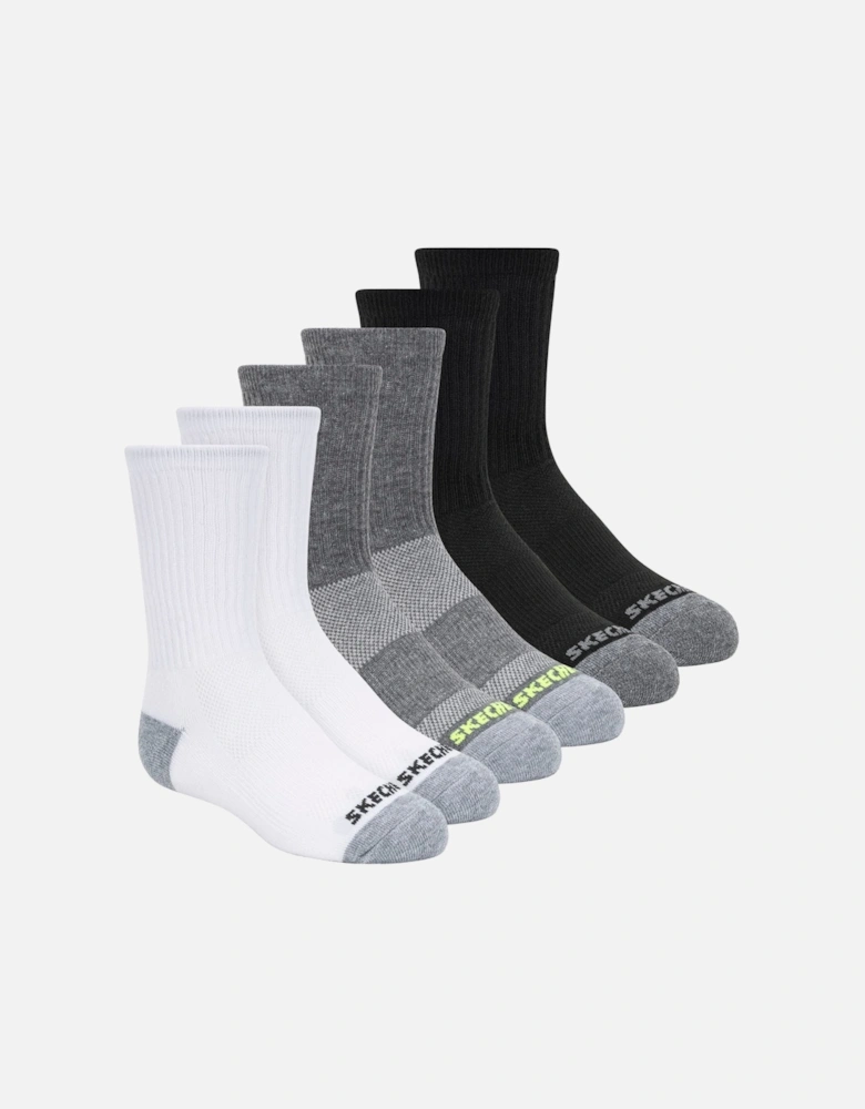 Juniors 6 Pack of Crew Socks