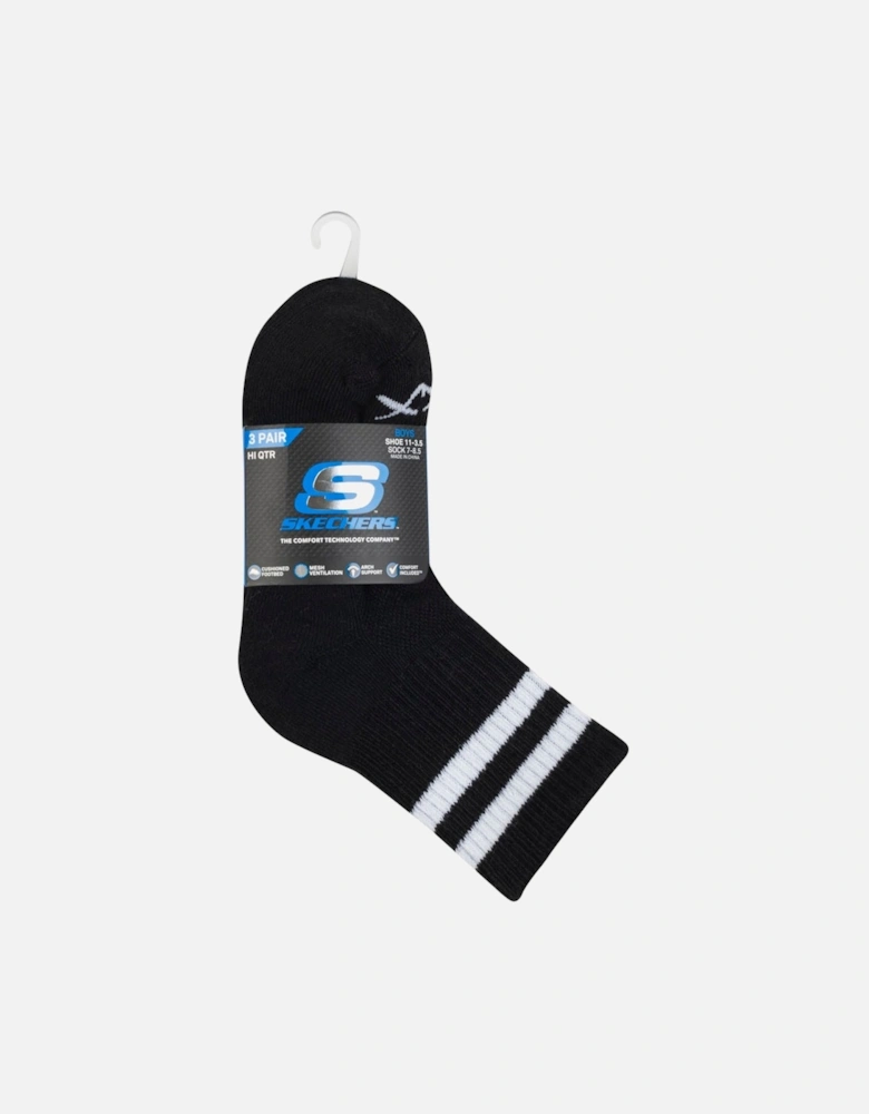 Juniors 3 Pack of Crew Socks
