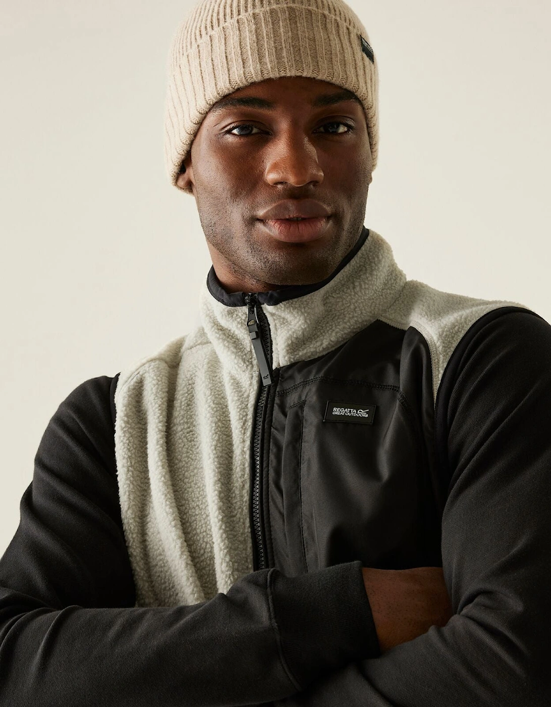 Mens Frankie Borg Fleece Body Warmer Gilet, 2 of 1
