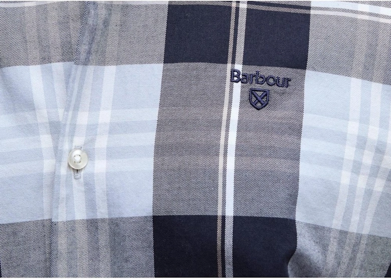 Men's Blue Check  Edgar Tailored Shirt