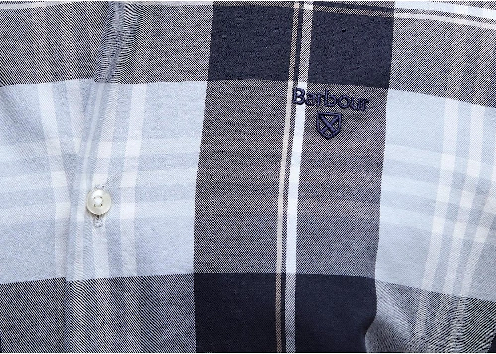 Men's Blue Check  Edgar Tailored Shirt