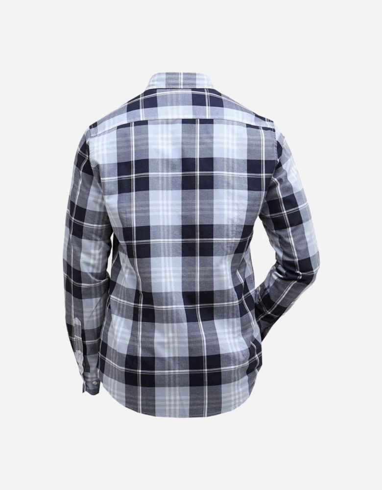Men's Blue Check  Edgar Tailored Shirt