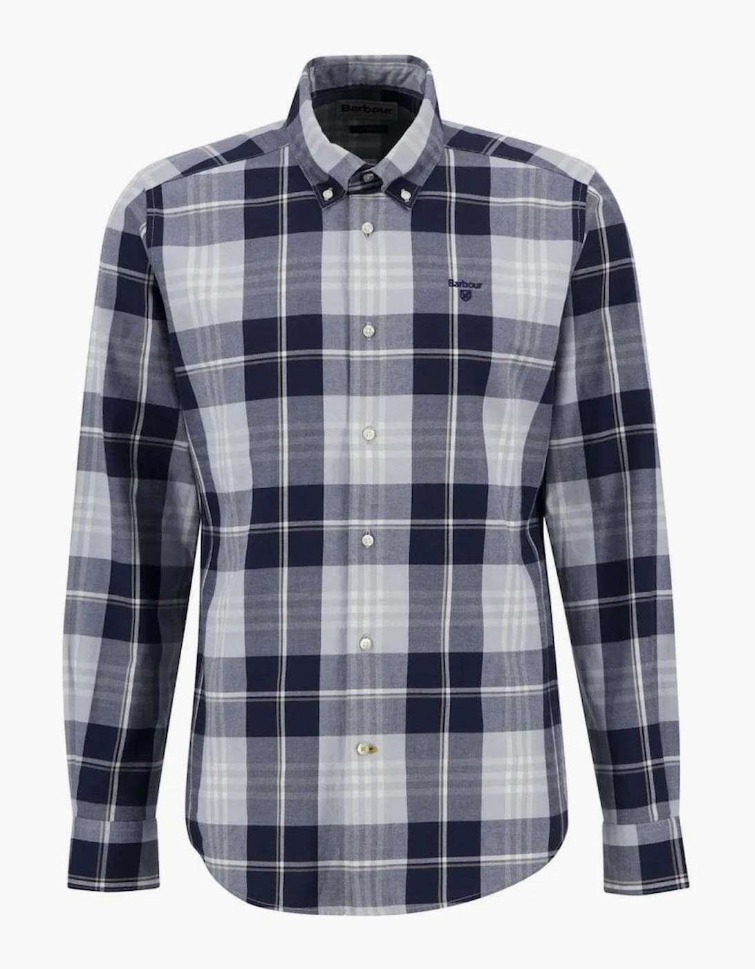 Barbour Men's Edgar Blue Check Tailored Shirt - Size: 40/Regular