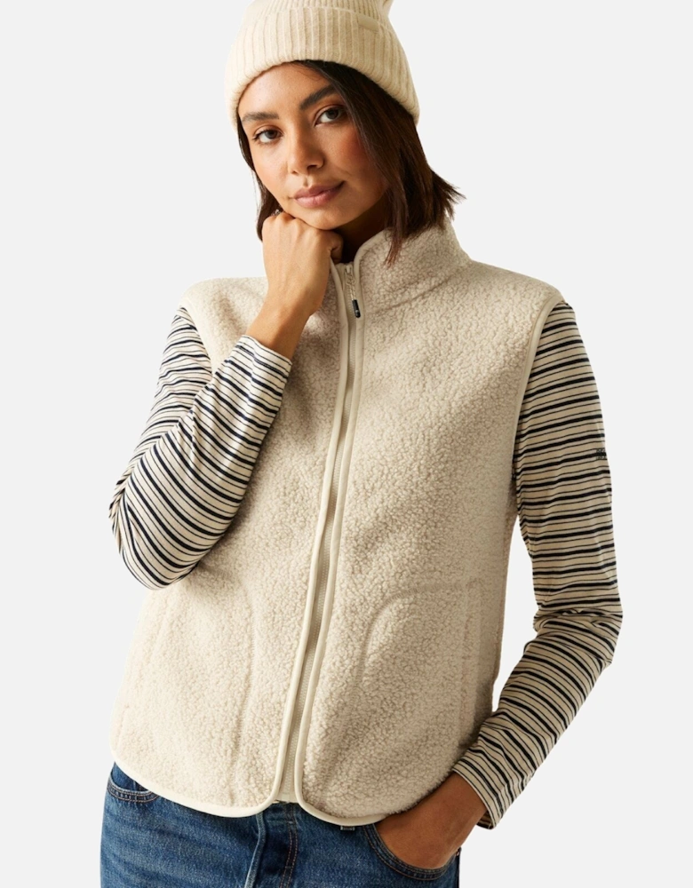 Womens Frankie Zip Pocket Borg Fleece Gilet