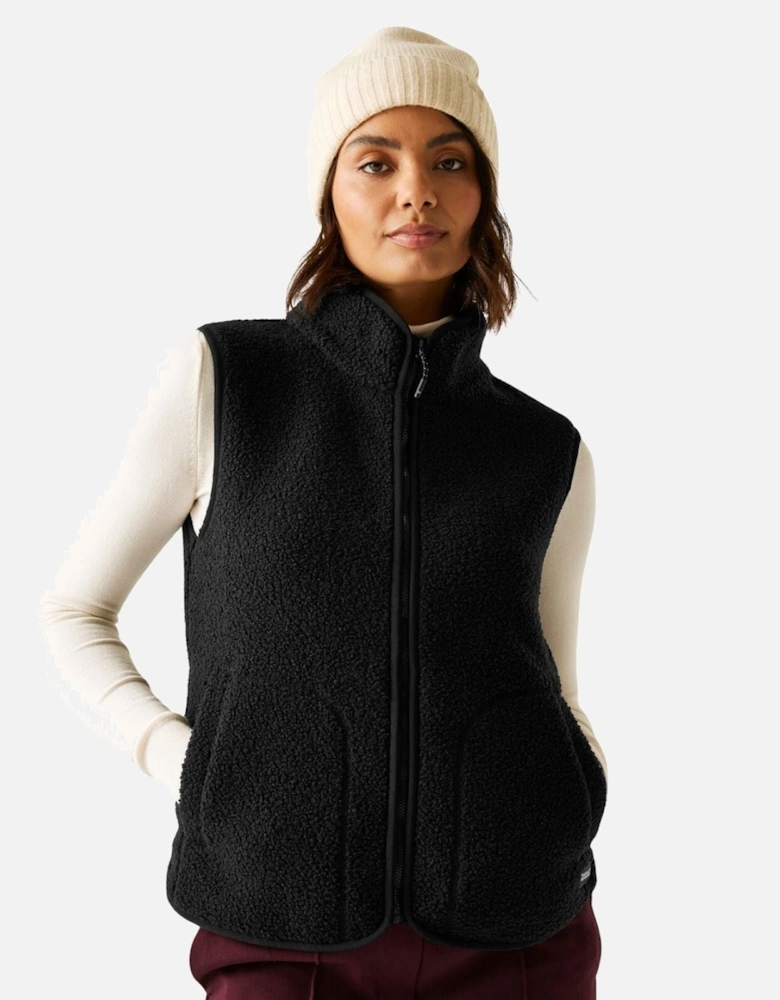 Womens Frankie Zip Pocket Borg Fleece Gilet