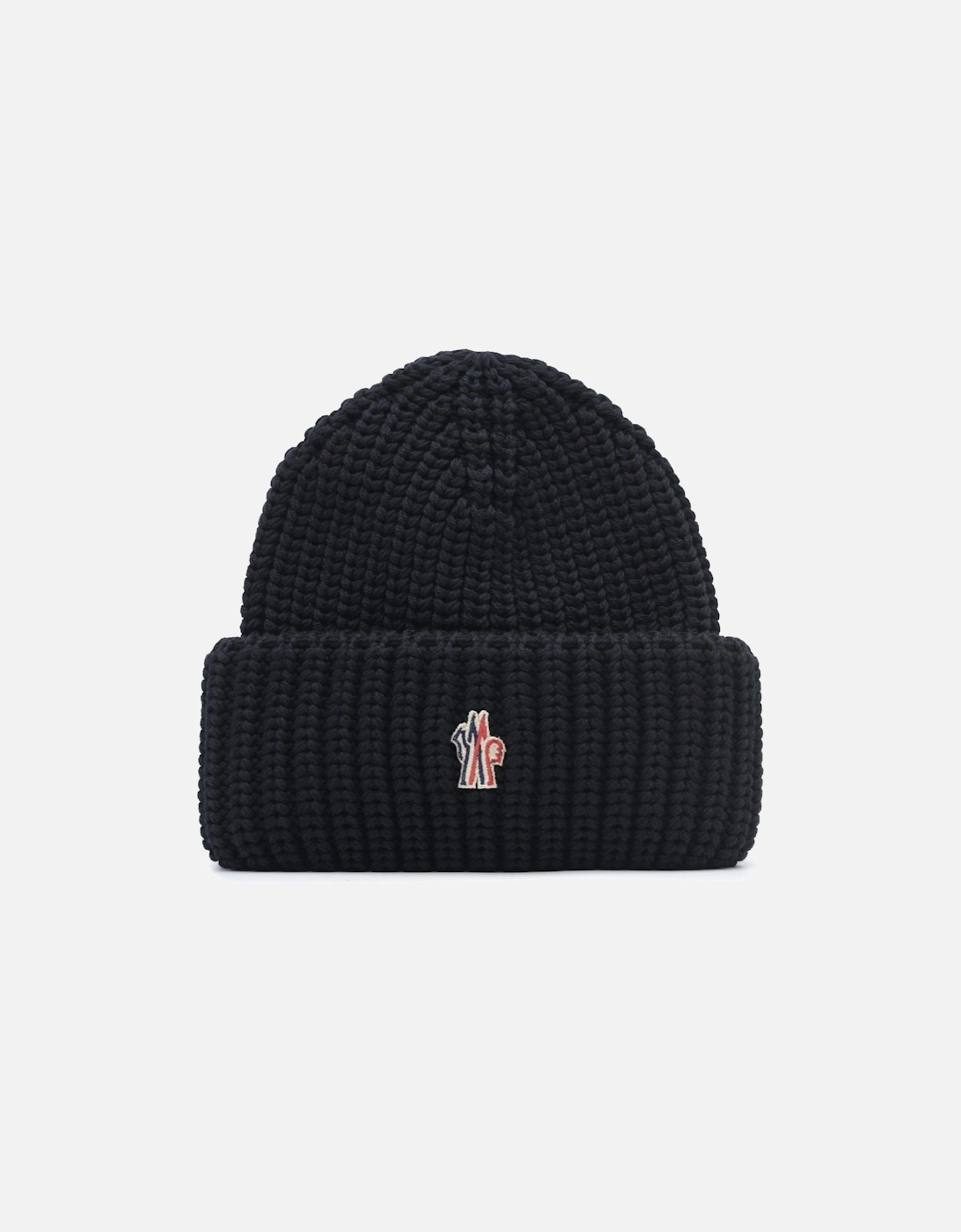 Knitted Fold Beanie Hat Black, 4 of 3
