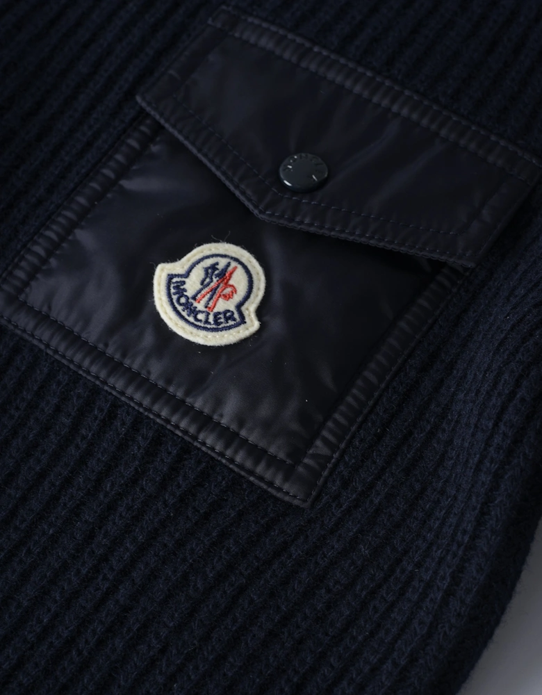 Kids Pocket Detail Sweater Navy