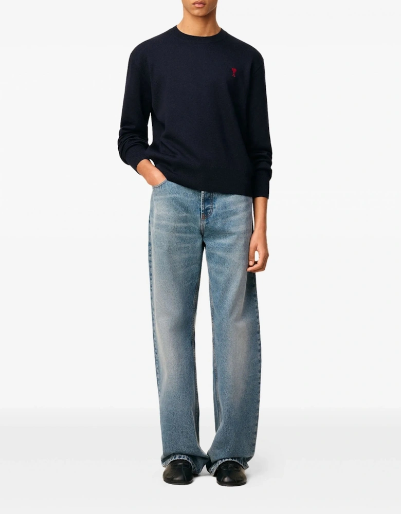 Ami De Coeur Crewneck Sweater Navy