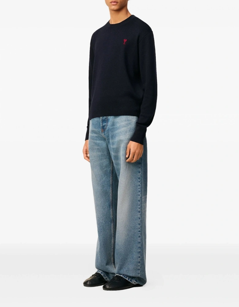 Ami De Coeur Crewneck Sweater Navy