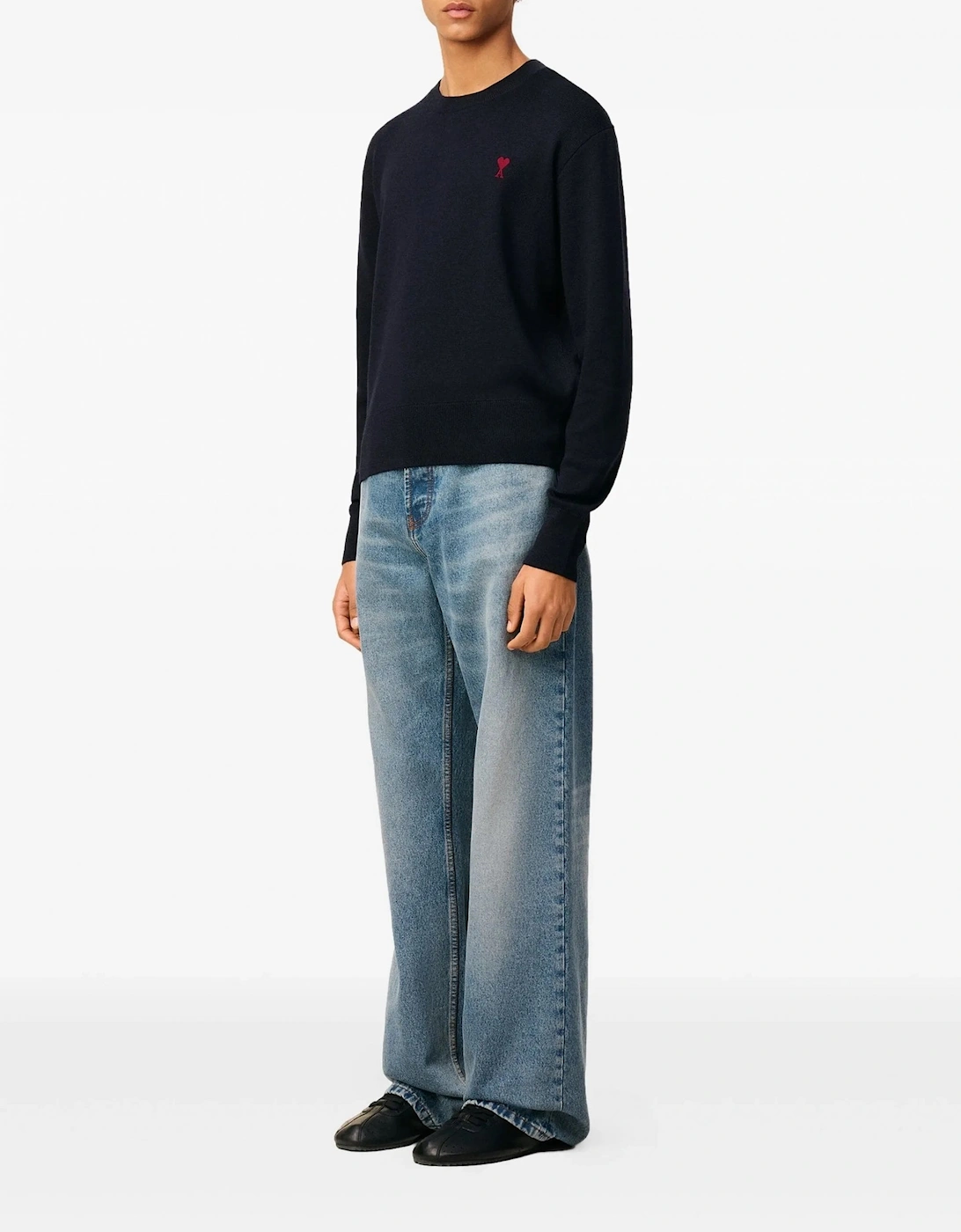 Ami De Coeur Crewneck Sweater Navy