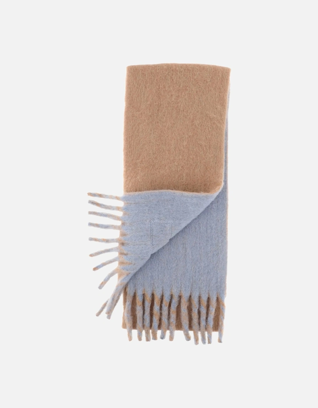 Bicolour Double Face Scarf Beige