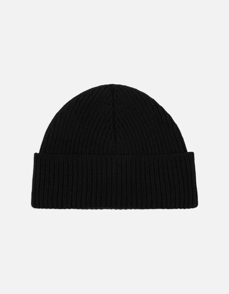 Felted Merino Wool Beanie Black