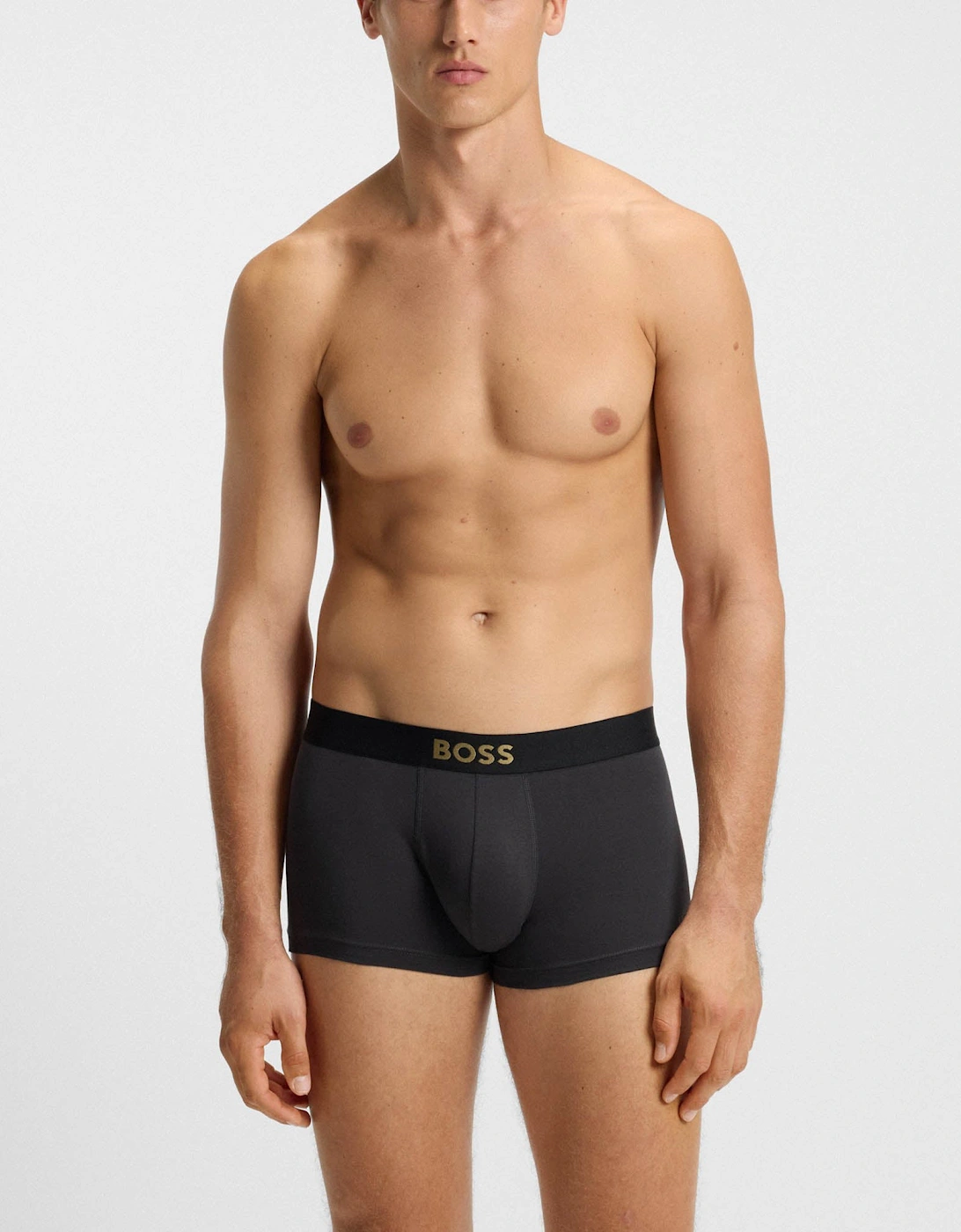 BOSS Orange 3-Pack Gold Logo Mens Trunks - Open Miscellaneous 990