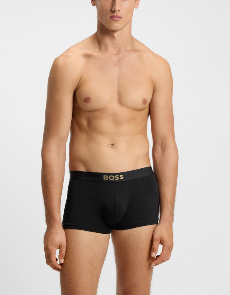 BOSS Orange 3-Pack Gold Logo Mens Trunks - Open Miscellaneous 990
