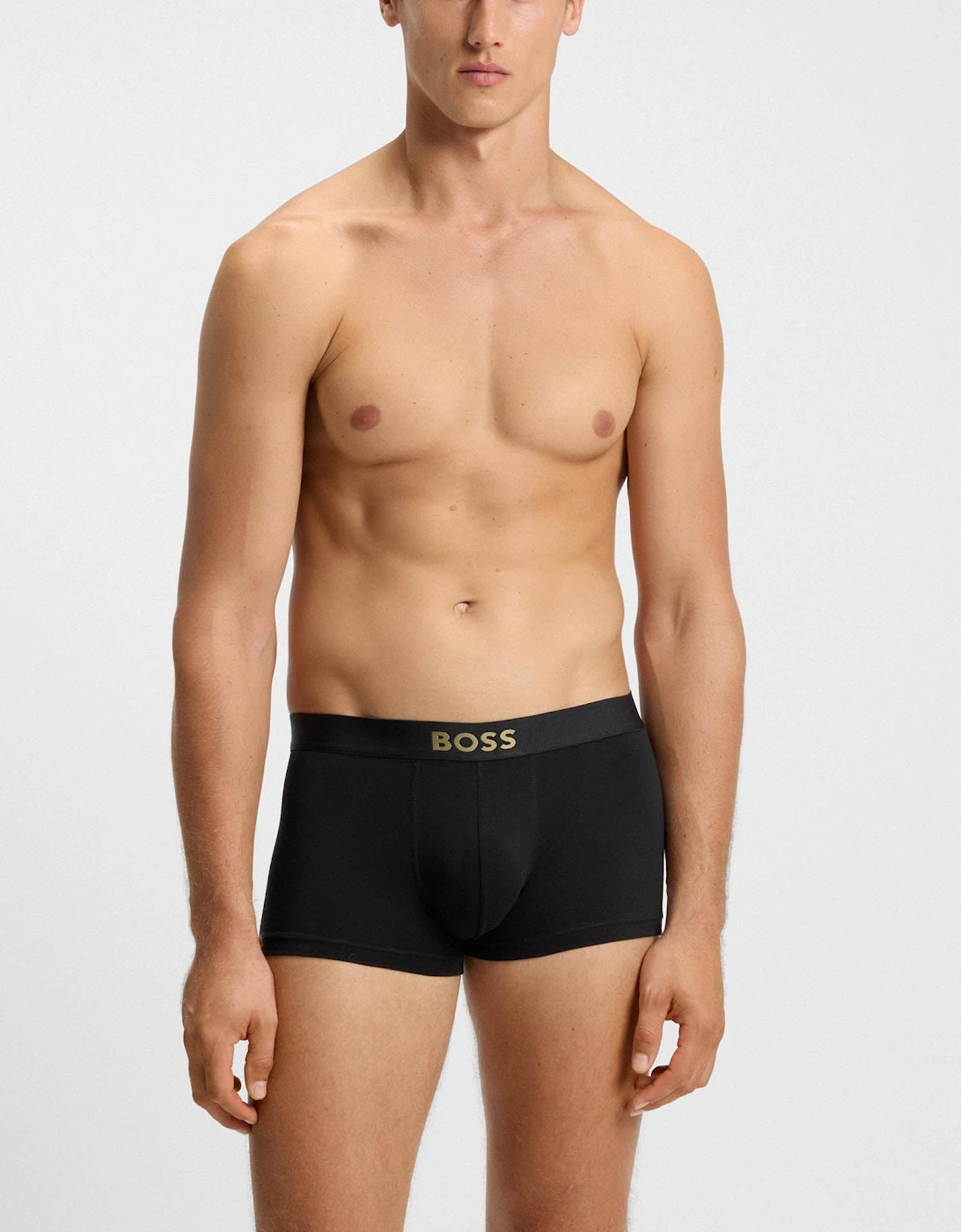 BOSS Orange 3-Pack Gold Logo Mens Trunks - Open Miscellaneous 990