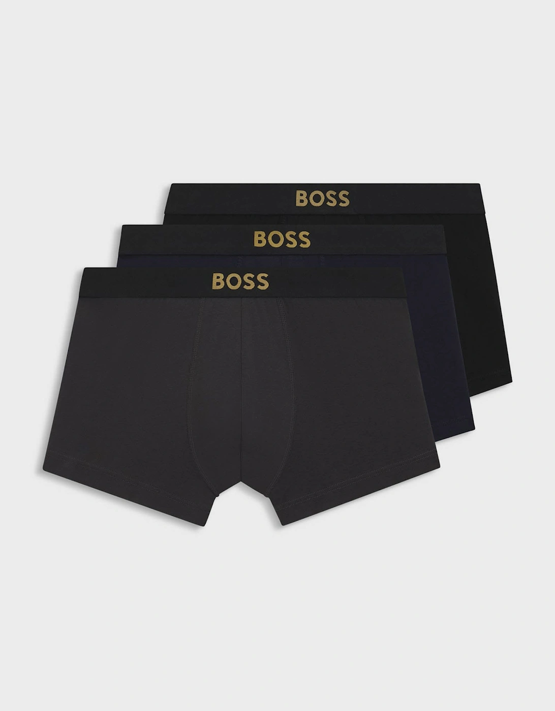 BOSS Orange 3-Pack Gold Logo Mens Trunks - Open Miscellaneous 990, 8 of 7